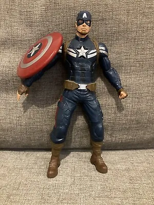 Buy Hasbro Captain America Talking Figure With Firing Shield • 7£