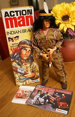 Buy Vintage Action Man Dressed As 40th Indian Brave With Box • 89£