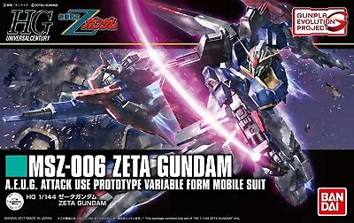 Buy GUNPLA EVOLUTION PROJECT Mobile Suit Zeta Gundam Zeta Gundam Model Kit Bandai • 56.96£