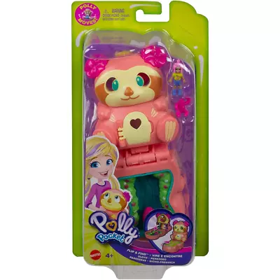 Buy Polly Pocket Flip & Find Sloth Compact New Child Childrens Playset New • 10.99£