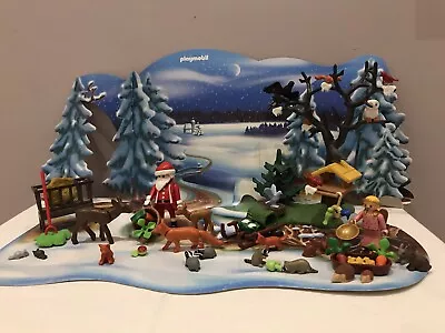 Buy Playmobil Advent Calendar Set 4166 Winter Wonderland/Forest Complete NO BOXES • 10£