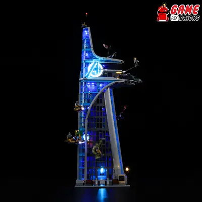Buy LED Light Kit For Avengers Tower - Compatible With LEGO® 76269 Set (Remote) • 106.16£