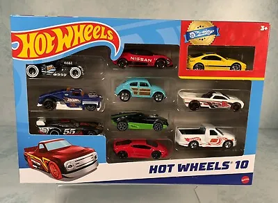 Buy Hot Wheels 10-Car Pack Of 1:64 Scale Vehicles​ For Kids And Collectors #21 • 14.95£