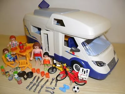 Buy PLAYMOBIL MOTORHOME 4859 COMPLETE (Mobile Home,Camper Van,Figures,Accessories) • 16.99£