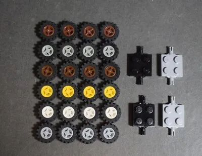 Buy Lego 87414 4624 4600 Wheels Tyres And Axle Select Colour Pack Of 4 • 2.99£