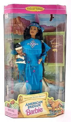 Buy American Indian & Baby Barbie Doll American Stories / 1996, Mattel 17313 / NrfB • 66.87£
