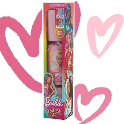 Buy Barbie Gift Present Giant Cracker 55cm Merchandise Girls Birthday Party Xmas • 10.95£