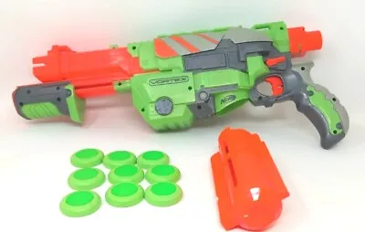 Buy Nerf Vortex Praxis Blaster Green Disc Pump Action Gun • 7.95£