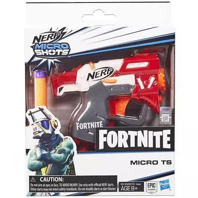 Buy Nerf Fortnite Micro TS MicroShot Blaster Gun With 2 Foam Darts  • 10.95£