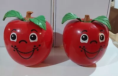 Buy 2-Vintage 1972 Fisher Price Happy Apple Roly Poly Chime Toy • 12.21£