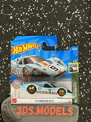 Buy FORD GT40 67 GULF BLUE  Hot Wheels 1:64 **COMBINE POSTAGE** • 2.95£