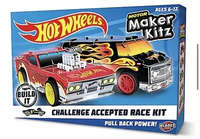 Buy Hot Wheels Motor Maker Kitz - 2 Car Challenge Accepted Race Kit Pull Back Power  • 4.49£