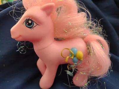 Buy Pinkie Pie, My Little Pony G3, Pink Pony With Balloons And Ribbon Hasbro 2006 • 3£