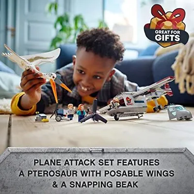 Buy LEGO 76947 Jurassic World Quetzalcoatlus Plane Ambush Set, With Dinosaur Toy Fig • 35.04£