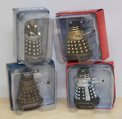Buy Set Of 4 Doctor Who: Eaglemoss Dalek Models Inc. Good Dalek & Saucer Commander • 34.99£
