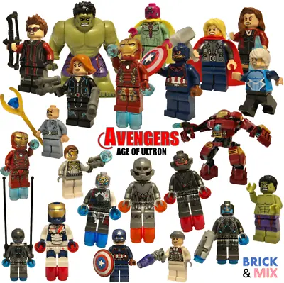Buy Pick Your LEGO Avengers: Age Of Ultron Marvel Minifigures - Hulk, Ultron, Thor.. • 4.99£