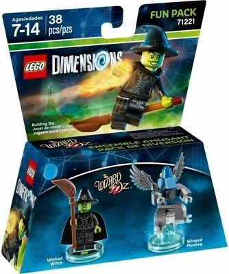 Buy Lego Dimensions - Fun Pack - Wizard Of Oz: Wicked Witch & Winged Monkey (71221) • 29.10£