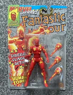 Buy Marvel Super Heroes Action Figures 1992 Human Torch Fantastic Four ToyBiz NEW • 15£
