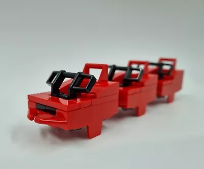 Buy Lego Roller Coaster Cars Moc For Set 10261 OR 10303 RED CARS NEW (M11) • 19.99£