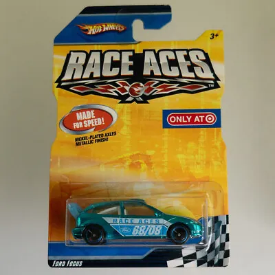 Buy Hot Wheels - Race Aces - Ford Focus Chrome Blue (Target Exclusive) • 24.52£