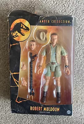 Buy Robert Muldoon Jurassic Park Amber Collection Mattel Action Figure NEW • 29.99£