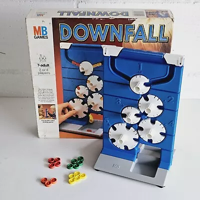 Buy MB Games Downfall 1985 Vintage Square Box Game 95% Complete Missing 4 Counters • 17.89£