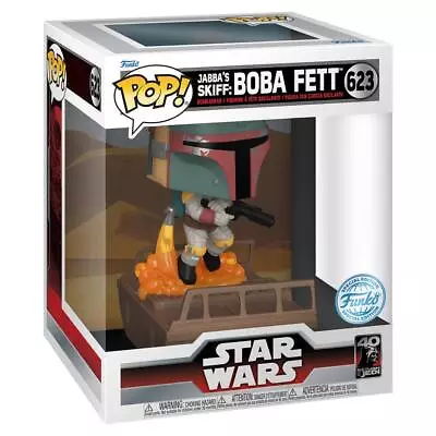 Buy Funko Pop! Star Wars: Jabba's Skiff Boba Fett Exclusive Figure Vinyl #623 • 44.95£