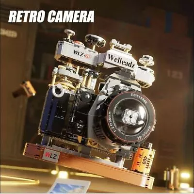 Buy Retro Camera SLR Film 400 Construction Idea Model Building Block Toys- 1000+pcs • 38.94£