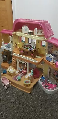 Buy Vintage 1990s Fisher Price Loving Family Dolls House, Furniture & Figures • 40£