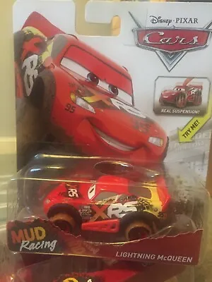 Buy Disney Pixar Cars XRS Mud Racing Lightning Mcqueen Mattel 1.55 Scale BNIB • 9.99£