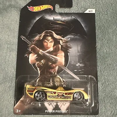 Buy Hot Wheels Batman Vs Superman Dawn Of Justice 6/7 Wonder Woman Power Pistons • 6£