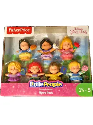 Buy Fisher Price LITTLE PEOPLE Disney Princess 7 Figure Pack Toy Snow White, Ariel • 28.79£