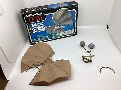 Buy Vintage Kenner Star Wars Ewok Combat Glider With Box And Instructions • 29.99£