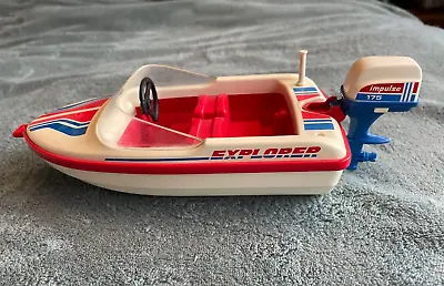 Buy Playmobil Vintage Explorer White Speedboat 1988 Impulse 175 Outboard Engine • 8.99£