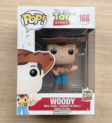 Buy Funko Pop Disney Toy Story Woody #168 + Free Protector • 14.99£