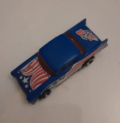 Buy Hot Wheels 57 Chevy Mattel Draped Blue Flag 1:64 Diecast • 3.99£