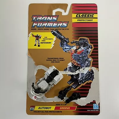 Buy Vintage 1990 Hasbro Transformers G1 Groove Figure Protectobot + Cardback • 9.99£