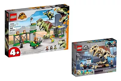 Buy LEGO Jurassic World: T Rex Dinosaur Breakout (76944) & Fossil Exhibition (76940) • 54.99£