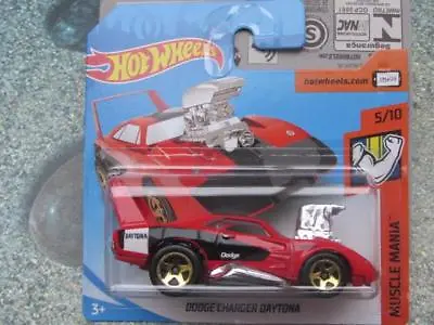 Buy Hot Wheels 2018 #236/365 DODGE CHARGER DAYTONA Red Tooned Muscle Mania • 2.98£