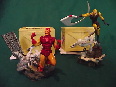 Buy Marvel Figure Factory Ironman Daredevil Toybiz Crate Build Hero Villain • 14.99£