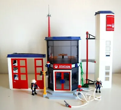 Buy Playmobil 4819 Firestation Geobra 2009 Used With Book 99% Complete • 53.88£