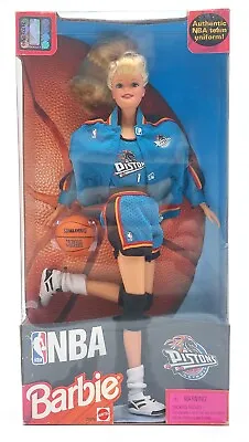 Buy 1998 NBA Team Barbie Doll With Basketball: Detroit Pistons / Mattel 20706, NrfB • 35.07£