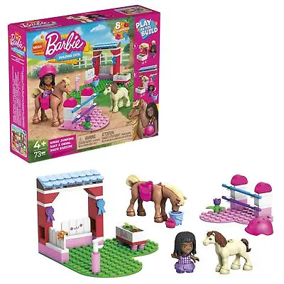 Buy MEGA Barbie Horse Jumping Buildable Construction Playset With Accessories • 10.99£