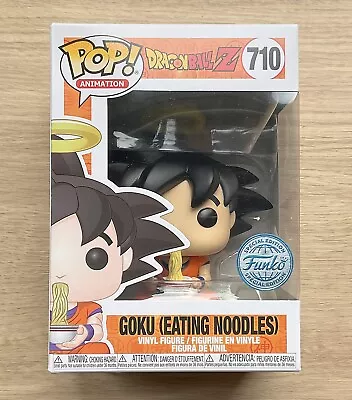 Buy Funko Pop Dragon Ball Z Goku Eating Noodles #710 + Free Protector • 29.99£