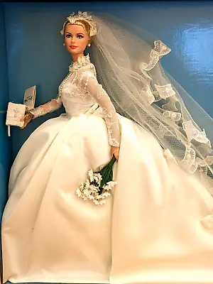 Buy NRFB GRACE KELLY THE BRIDE BARBIE SILKSTONE GOLD LABEL Doll From 2011 MATTEL • 602.29£