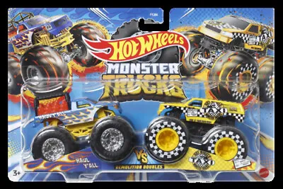 Buy Hot Wheels Monster Trucks 1.64 Scale 2 Pack *Randomly Picked* • 11.99£
