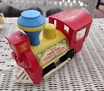 Buy Toy - Vintage Circus Train Engine - Fisher Price - From 1970's - Good Condition • 14.17£