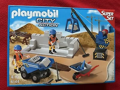 Buy Playmobil City – Construction Site Super Set – Number 6144 With Box Ex Con • 18£