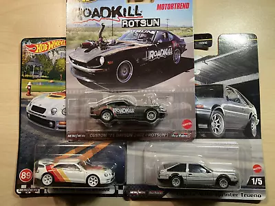 Buy Hot Wheels Premium New Classic Japanese Sports Cars Toyota Datsun On Real Riders • 35£