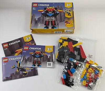 Buy Lego Creator 3 In 1 Super Robot 31124 (Box Open Bags Sealed) • 8.99£